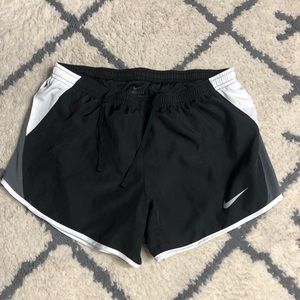 Black and White Women’s Nike Dri-Fit Shorts